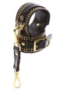 Studded Ankle Cuffs Set Black