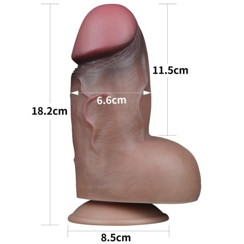 DILDO 7.0'' DUAL LAYERED PLATINUM SILICONE COCK 24-0441 DILDO 7.0'' DUAL LAYERED PLATINUM SILICONE COCK 24-0441