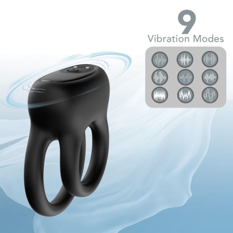 Dualo Black, 9 vibration functions Dualo Black, 9 vibration functions