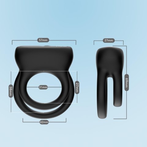 Dualo Black, 9 vibration functions Dualo Black, 9 vibration functions