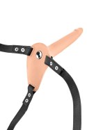 SIMPLE STRAP-ON VIBRATING FLESH STRAP-ON DILDO