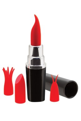 WIBRATOR LIPSTICK VIBRATOR - BLACK/RED 37-0010