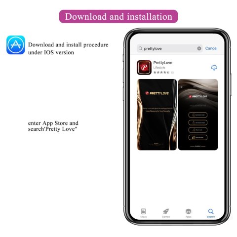 PRETTY LOVE - Fisherman Purple, 12 vibration functions Mobile APP remote control PRETTY LOVE - Fisherman Purple, 12 vibration functions Mobile APP remote control