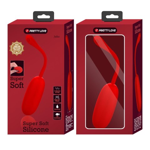 PRETTY LOVE - JULIUS EGG Red 12 function vibrations PRETTY LOVE - JULIUS EGG Red 12 function vibrations