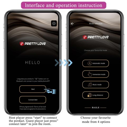 PRETTY LOVE - Jefferson, 12 vibration functions 3 electric shock functions Mobile APP Long-distance Control PRETTY LOVE - Jefferson, 12 vibration functions 3 electric shock functions Mobile APP Long-distance Control