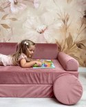 MeowBaby® Sofa dziecięca premium różowa