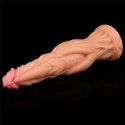 DILDO 9.5'' DUAL LAYERED PLATINUM SILICONE COCK - FLESH 24-0230