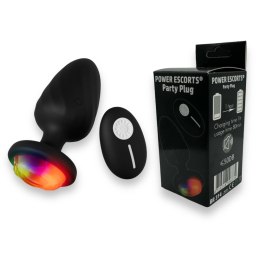 Power Escorts - Party Plug - Remote Plug Black, USB Rechargeable - 10 Functions