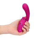 Gen - Rechargeable Triple Action G-Spot Vibrator with Pulse Wave and Vibrating Bristles - Pink