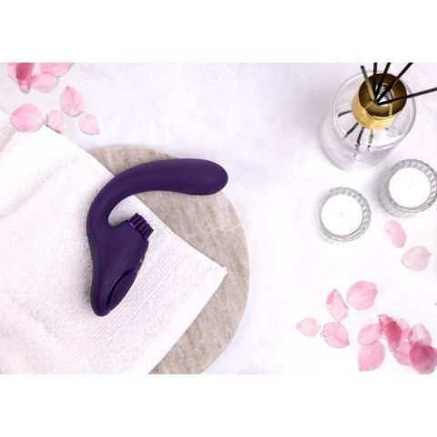 Gen - Rechargeable Triple Action G-Spot Vibrator with Pulse Wave and Vibrating Bristles - Purple Gen - Rechargeable Triple Action G-Spot Vibrator with Pulse Wave and Vibrating Bristles - Purple