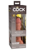 6 Inch 2Density Silicone Cock Caramel skin tone