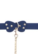 Silicone Collar and Leash Blue