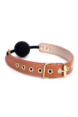 BLAZE ELITE BALL GAG COGNAC VEGAN LEATHER