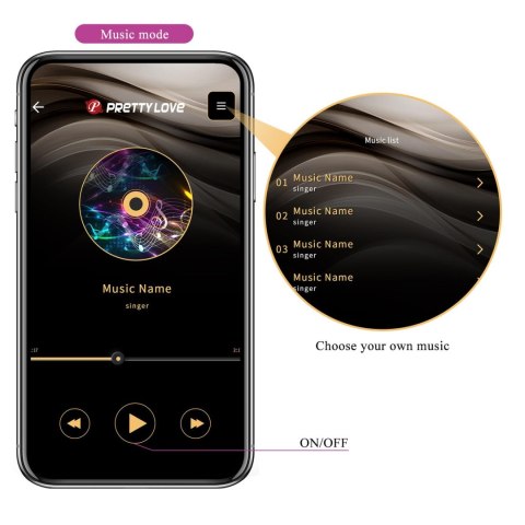 PRETTY LOVE - Ethan purple, 12 vibration functions Mobile APP Long-distance Control PRETTY LOVE - Ethan purple, 12 vibration functions Mobile APP Long-distance Control