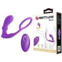 PRETTY LOVE - Warren Purple, Wireless remote control 12 pulse wave settings 12 vibration functions