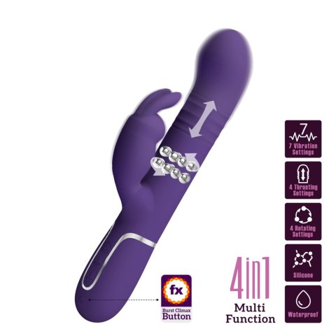 PRETTY LOVE - Coale dark Purple, 7 vibration functions 4 rotation functions 4 thrusting settings PRETTY LOVE - Coale dark Purple, 7 vibration functions 4 rotation functions 4 thrusting settings