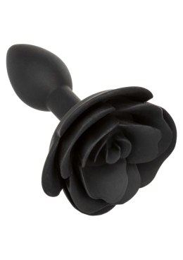 Small Rose Anal Plug Black