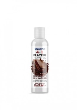 4 In 1 Lubricant with Chocolate Sensation Flavor - 1 fl oz / 30 ml