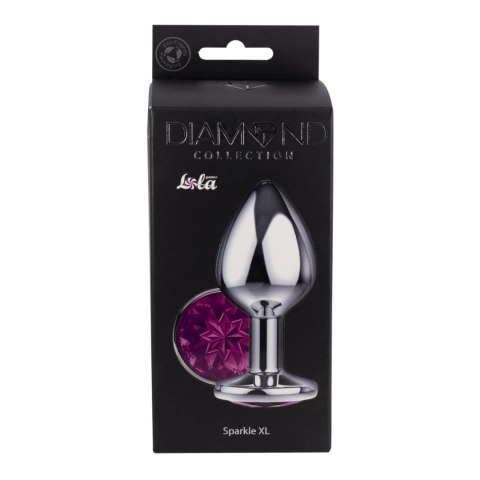 Enlarged Anal Plug Diamond Purple Sparkle XL Enlarged Anal Plug Diamond Purple Sparkle XL