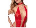 Open crotch Body-Set Renee-Red