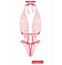 Open crotch Body-Set Renee-Red