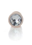 Plug-Jewellery Pearl Gold PLUG- Clear M