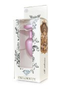 Plug-Jewellery Pearl Pink Heart PLUG- Clear S