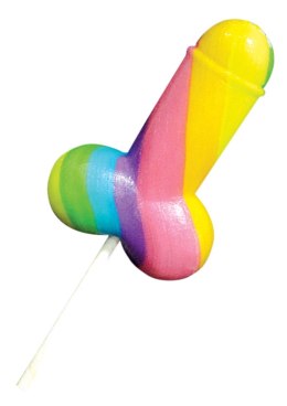 Rainbow Cock Pops Display 12pc Multicolor