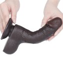 7.5'' Sliding Skin Dual Layer Dong Black