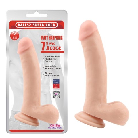 Ballsy Super Cock Matt Harpring 7.8" Dildo