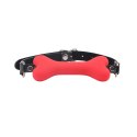 Behave! Doggle Bone Bit Gag-Red