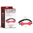 Behave! Doggle Bone Bit Gag-Red