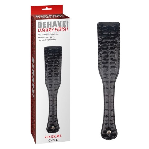 Behave! Spank Me Paddle Black