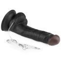 Vibrating Easy Strapon Set 7.5'' Black