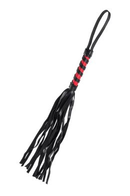 Anonymo flogger, PU leather, black, 45 cm