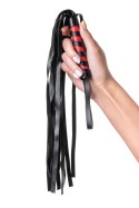 Anonymo flogger, PU leather, black, 45 cm