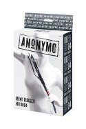 Anonymo flogger, PU leather, black, 45 cm