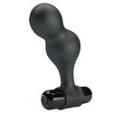 Mr. Play Silicone Anal Plug, 10 functions of vibration Black