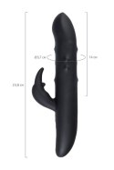 Unrealistic WANAME D-SPLASH HAIL vibrator, silicone, black, 23.8 cm