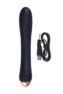 Unrealistic vibrator WANAME D-SPLASH STREAM, silicone, black, 21 cm