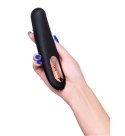 Unrealistic vibrator WANAME D-SPLASH TSUNAMI, silicone, black, 18.3 cm