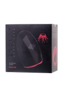 EROTIST Magma; Rechargeable masturbator with heating, Silicone, Black, 12 cm