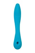 Multifunctional vibrator L'Eroina Cycla, silicone, blue, 20 cm