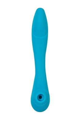 Multifunctional vibrator L'Eroina Cycla, silicone, blue, 20 cm