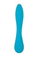 Multifunctional vibrator L'Eroina Cycla, silicone, blue, 20 cm