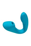 Multifunctional vibrator L'Eroina Cycla, silicone, blue, 20 cm