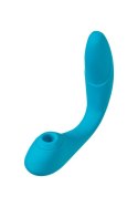 Multifunctional vibrator L'Eroina Cycla, silicone, blue, 20 cm