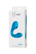 Multifunctional vibrator L'Eroina Cycla, silicone, blue, 20 cm