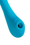 Multifunctional vibrator L'Eroina Cycla, silicone, blue, 20 cm