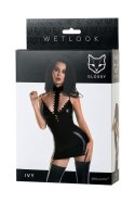 Wetlook dress IVY - black L